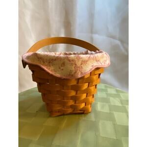 Vintage, Longaberger, Horizon of Hope Basket, Small Basket wLiner Protector 2001